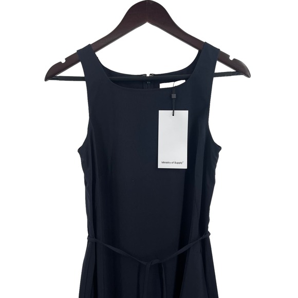 Ministry of Supply Swift Sheath Dress Navy Blue Size Small New - Picture 2 of 9